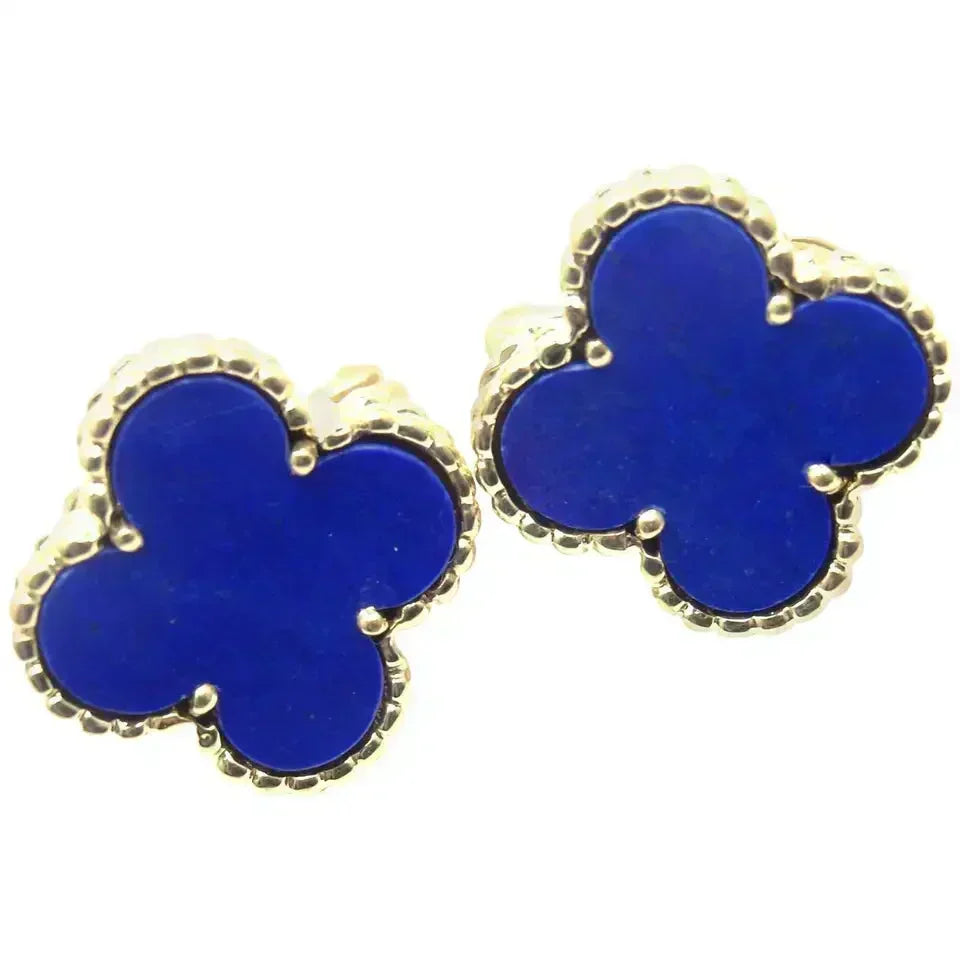 [⭐⭐JeweliWhal]クローバー ミニ 9.5MM ターコイズ ピアス