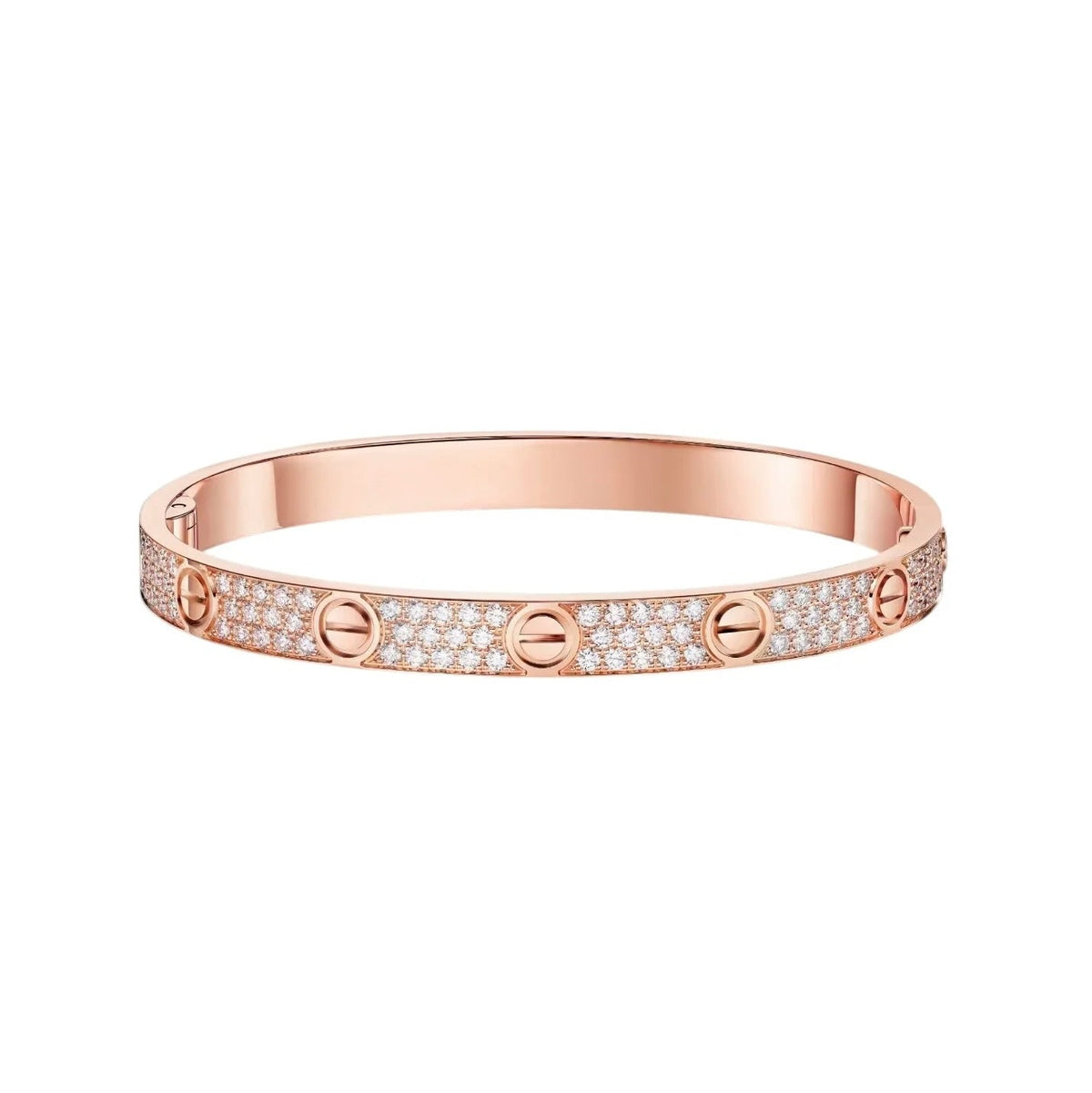 [⭐⭐JeweliWhal]LOVE BRACELET 6.1MM DIAMOND-PAVED