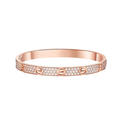 [⭐⭐JeweliWhal]LOVE BRACELET 6.1MM DIAMOND-PAVED