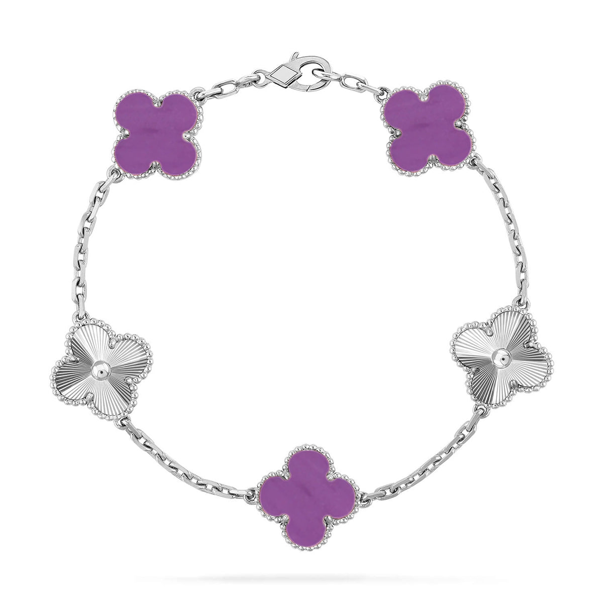 [⭐⭐JeweliWhal] CLOVER 5 MOTIF VIOLET BRACELET COLLECTION