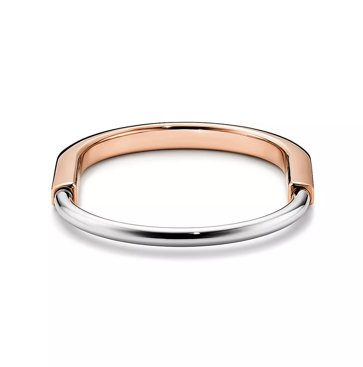 [⭐JeweliWhal]LOCK BRACELET ROSE AND WHITE GOLD