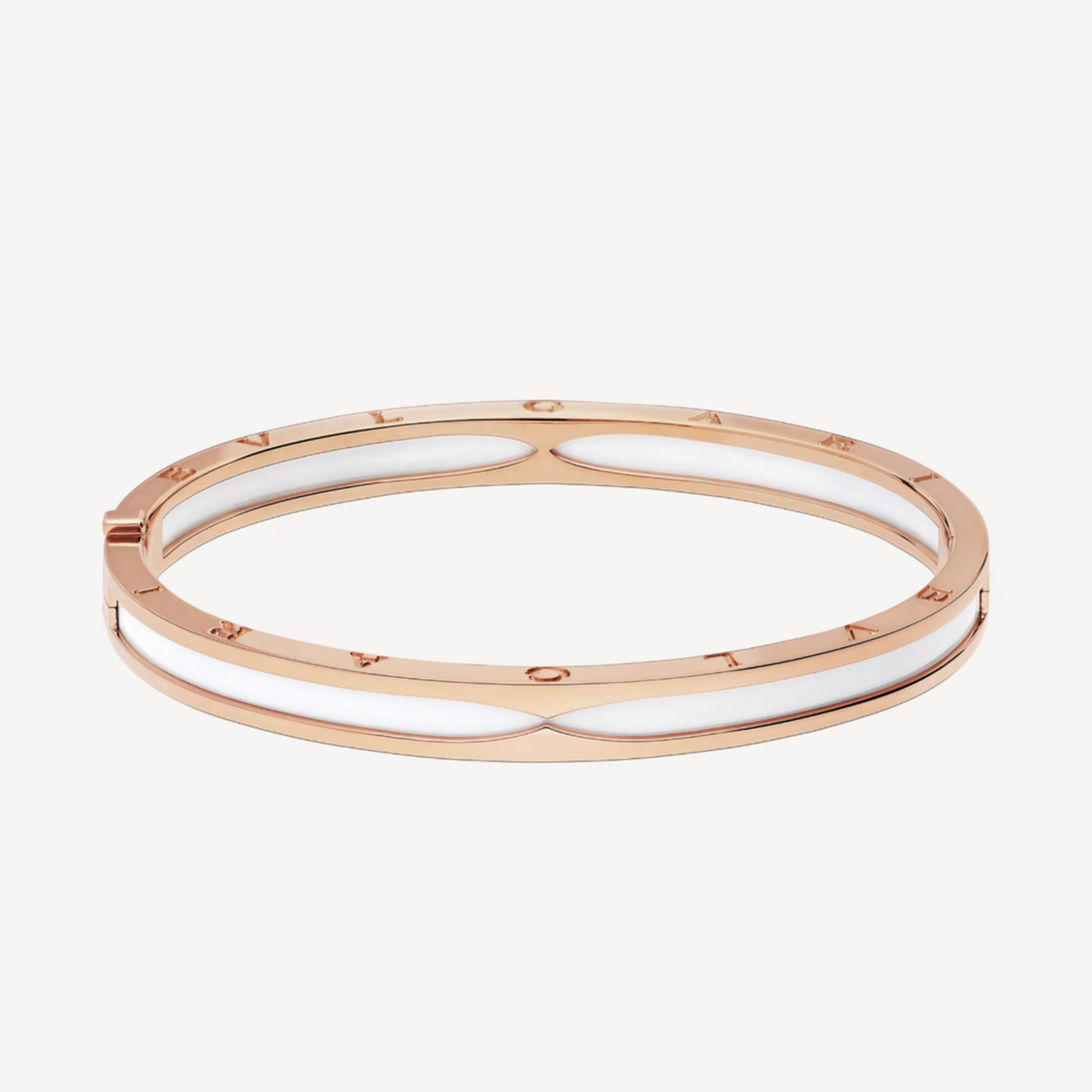 [⭐⭐JeweliWhal]ZERO 1 PINK GOLD WITH WHITE CERAMIC BRACELET