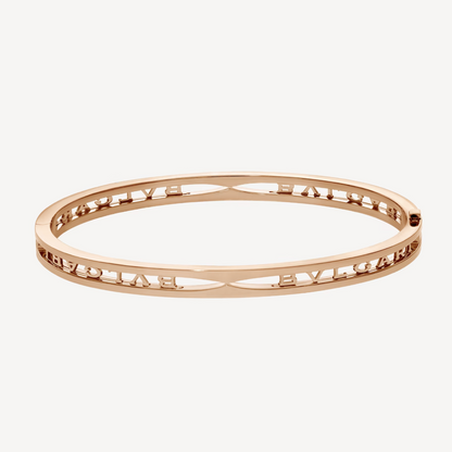 [⭐⭐JeweliWhal]ZERO 1 SPIRAL LOGO PINK GOLD BRACELET