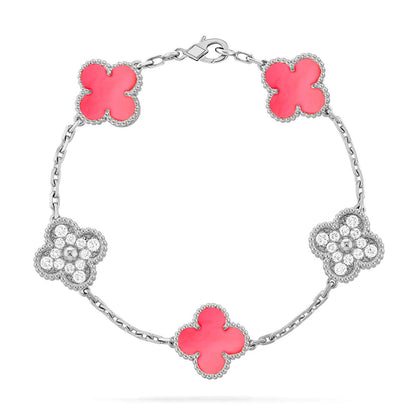 [⭐⭐JeweliWhal] CLOVER 5 MOTIFS  PINK MOP BRACELET COLLECTION
