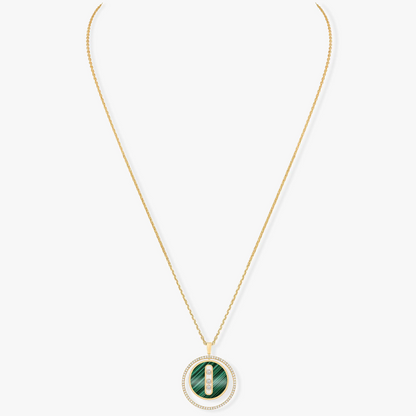 [⭐⭐JeweliWhal]Demo MOVE 3 DIAMOND MALACHITE GOLD DIAMOND NECKLACE