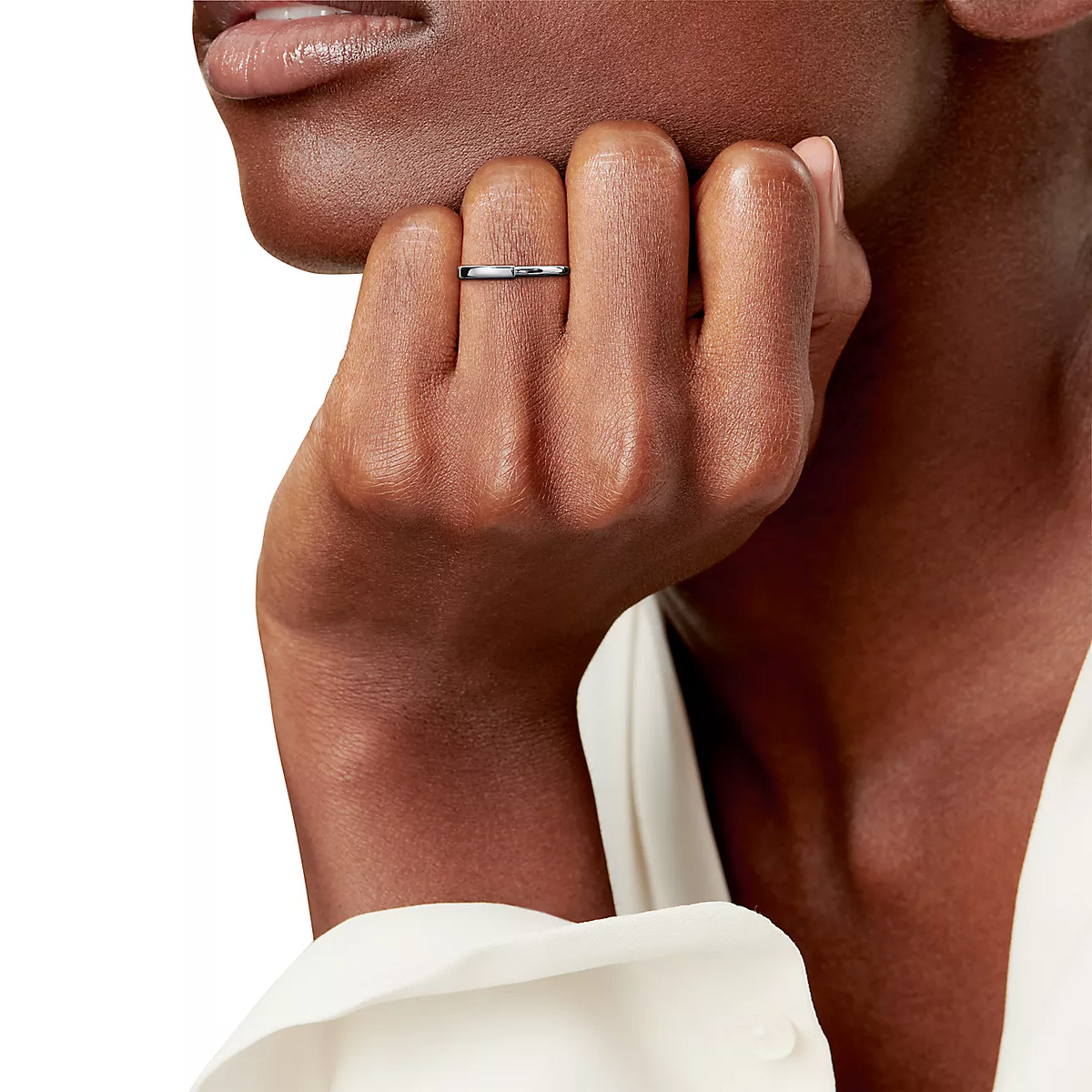 [⭐JeweliWhal]LOCK RING SILVER