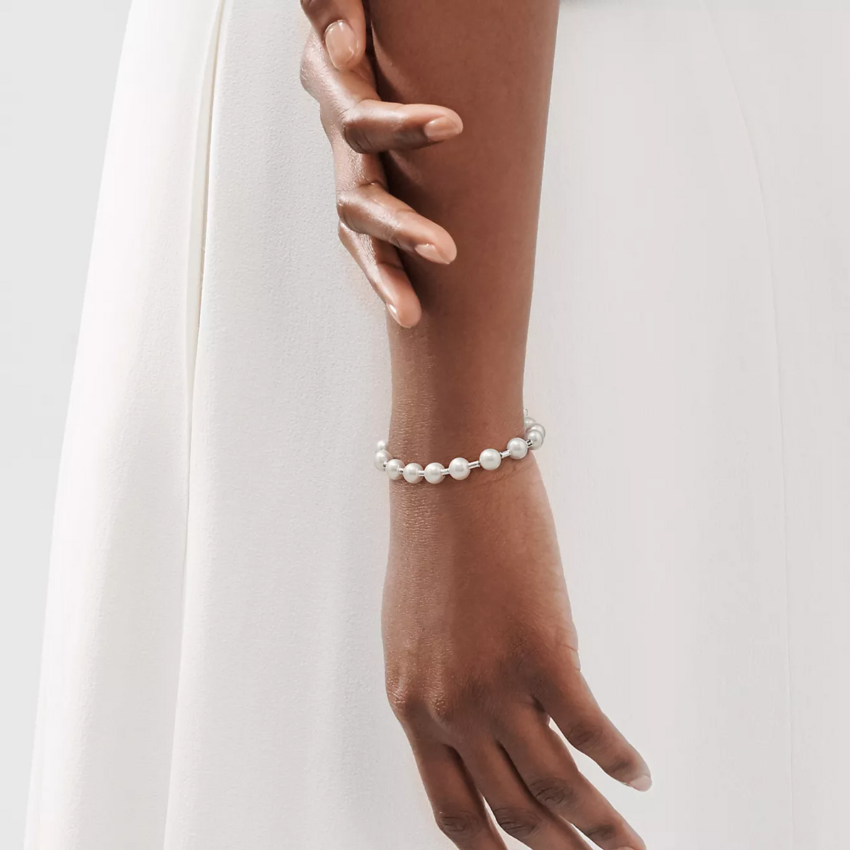 [⭐JeweliWhal]PEARL 7-8MM SILVER BRACELET
