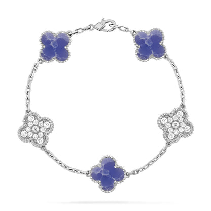 [⭐⭐JeweliWhal]CLOVER 5 MOTIF BLUE VEINS BRACELET COLLECTION