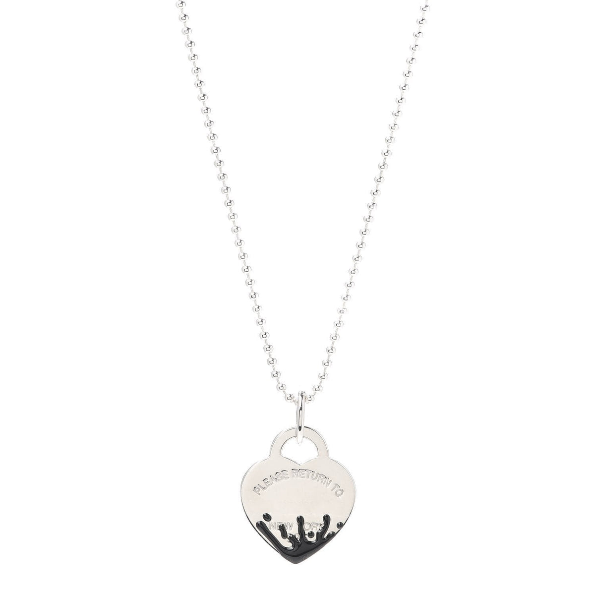 [⭐JeweliWhal]COLOUR HEART SPLASH TAG NECKLACE