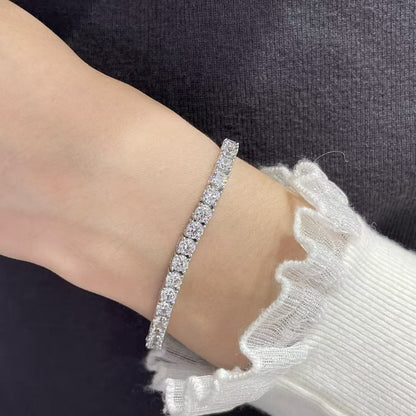 [⭐⭐JeweliWhal jewelrys]TENNIS BRACELET WITH FULL DIAMOND SETTING