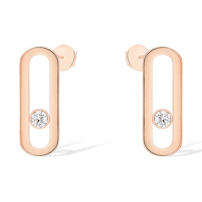[⭐⭐JeweliWhal]MOVE UNO SMALL 1 DIAMOND EARRINGS