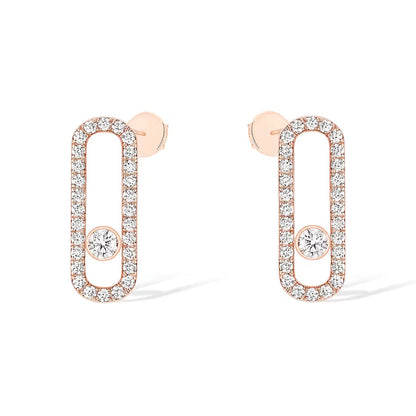 [⭐⭐JeweliWhal]MOVE UNO STUD DIAMOND PAVED EARRINGS