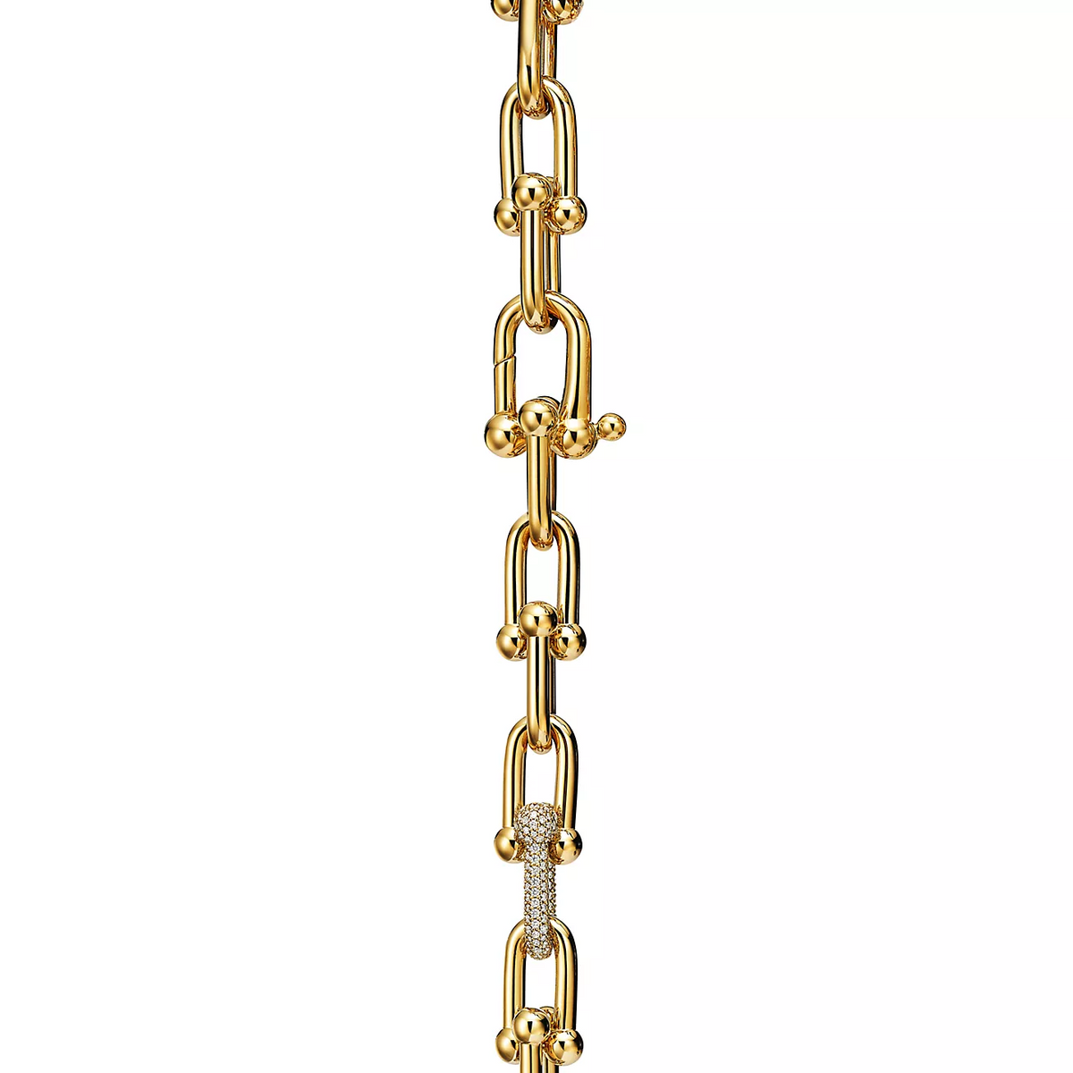 [⭐JeweliWhal]HARDWEAR LARGE LINK GOLD DIAMOND BRACELET