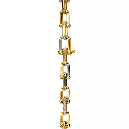 [⭐JeweliWhal]HARDWEAR LARGE LINK GOLD DIAMOND BRACELET