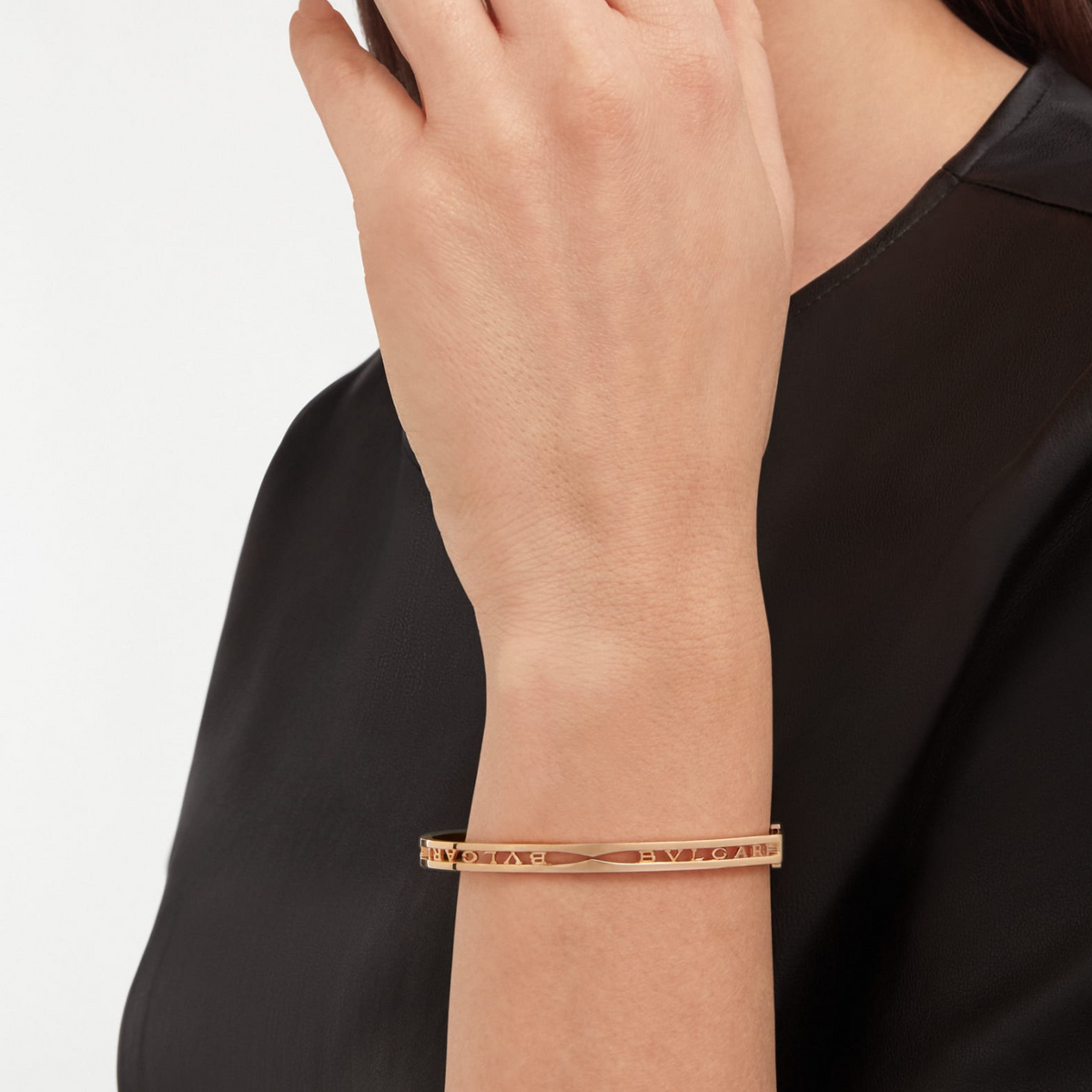 [⭐⭐JeweliWhal]ZERO 1 SPIRAL LOGO PINK GOLD BRACELET