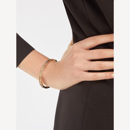 [⭐⭐JeweliWhal]ZERO 1 SPIRAL AND PAVED DIAMOND GOLD BRACELET