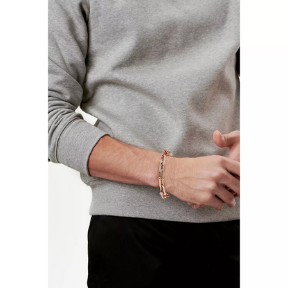 [⭐JeweliWhal]HARDWEAR LARGE LINK PINK GOLD PAVED DIAMOND BRACELET