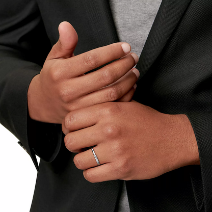 [⭐JeweliWhal]LOCK RING SILVER