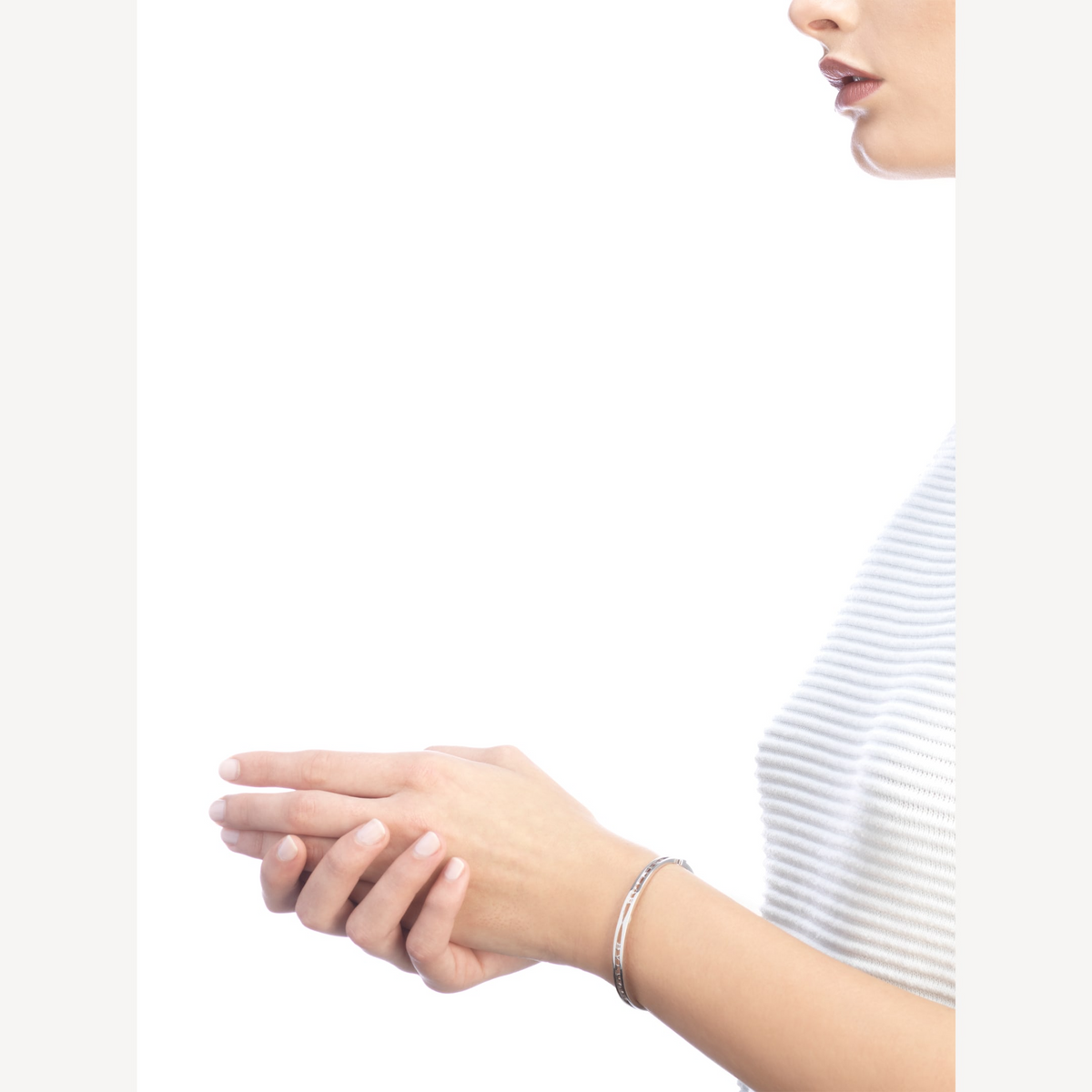 [⭐⭐JeweliWhal]ZERO 1 SPIRAL LOGO SILVER BRACELET