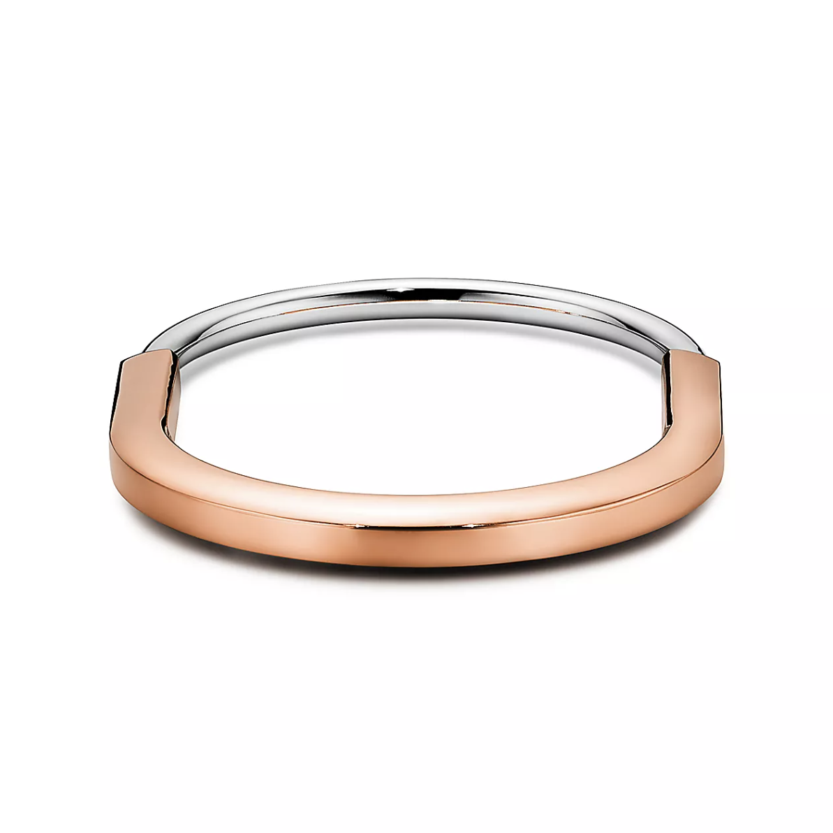 [⭐JeweliWhal]LOCK BRACELET ROSE AND WHITE GOLD