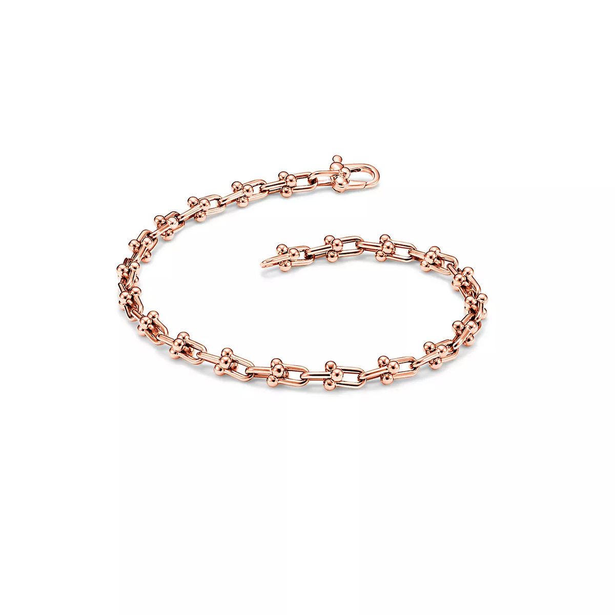 [⭐JeweliWhal]HARDWEAR MICRO LINK 44 MOTIF PINK GOLD BRACELET