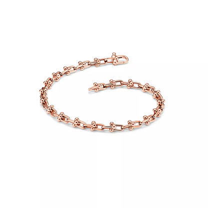 [⭐JeweliWhal]HARDWEAR MICRO LINK 44 MOTIF PINK GOLD BRACELET