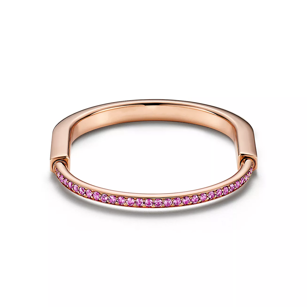 [⭐JeweliWhal]LOCK BRACELET ROSE DIAMOND PINK GOLD