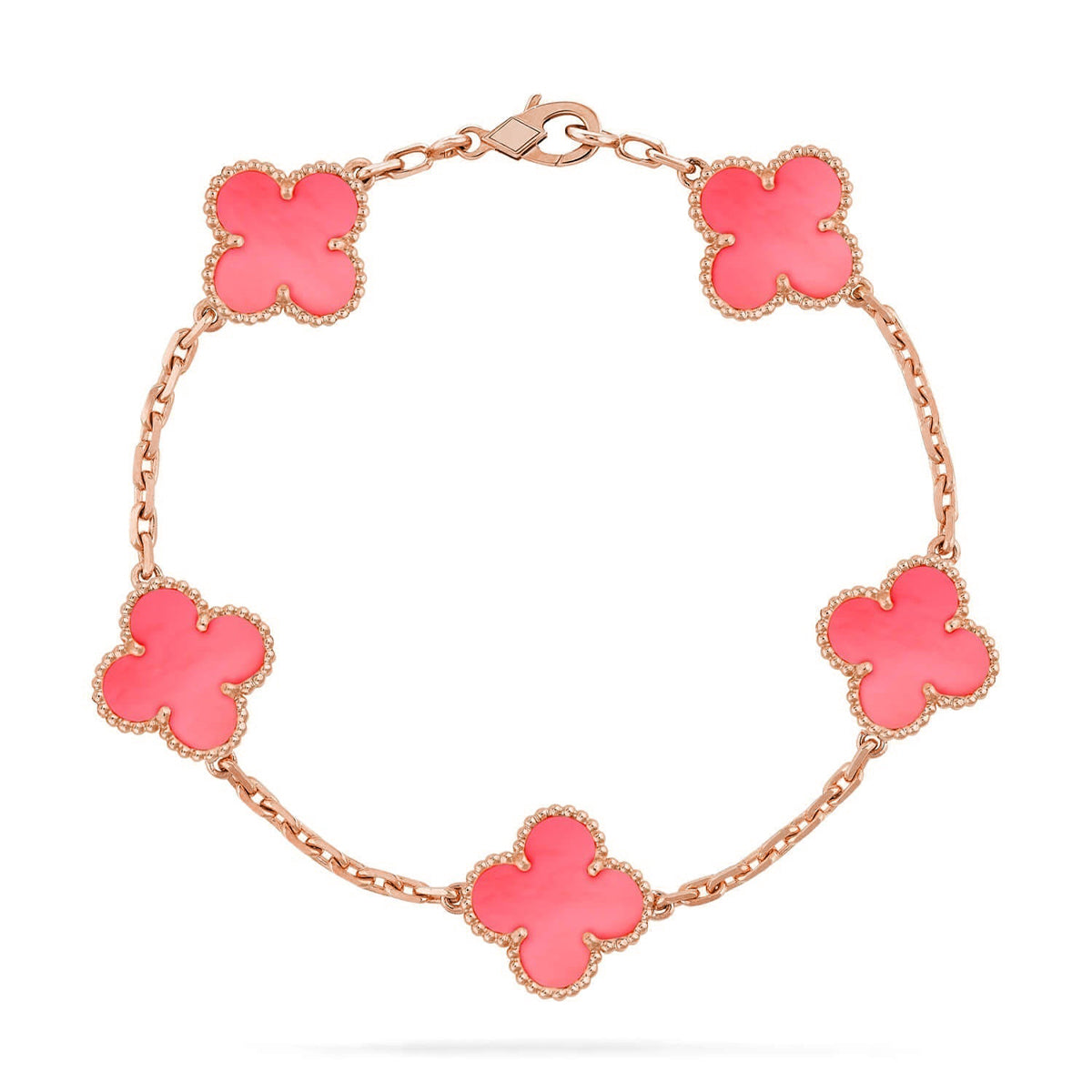 [⭐⭐JeweliWhal] CLOVER 5 MOTIFS  PINK MOP BRACELET COLLECTION