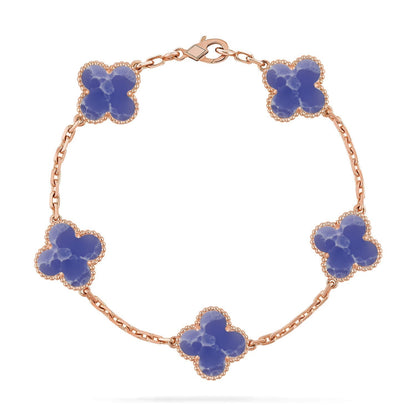 [⭐⭐JeweliWhal]CLOVER 5 MOTIF BLUE VEINS BRACELET COLLECTION