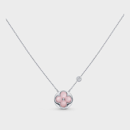 [⭐⭐JeweliWhal]SUN MOTIF PINK MOP SILVER BRACELET