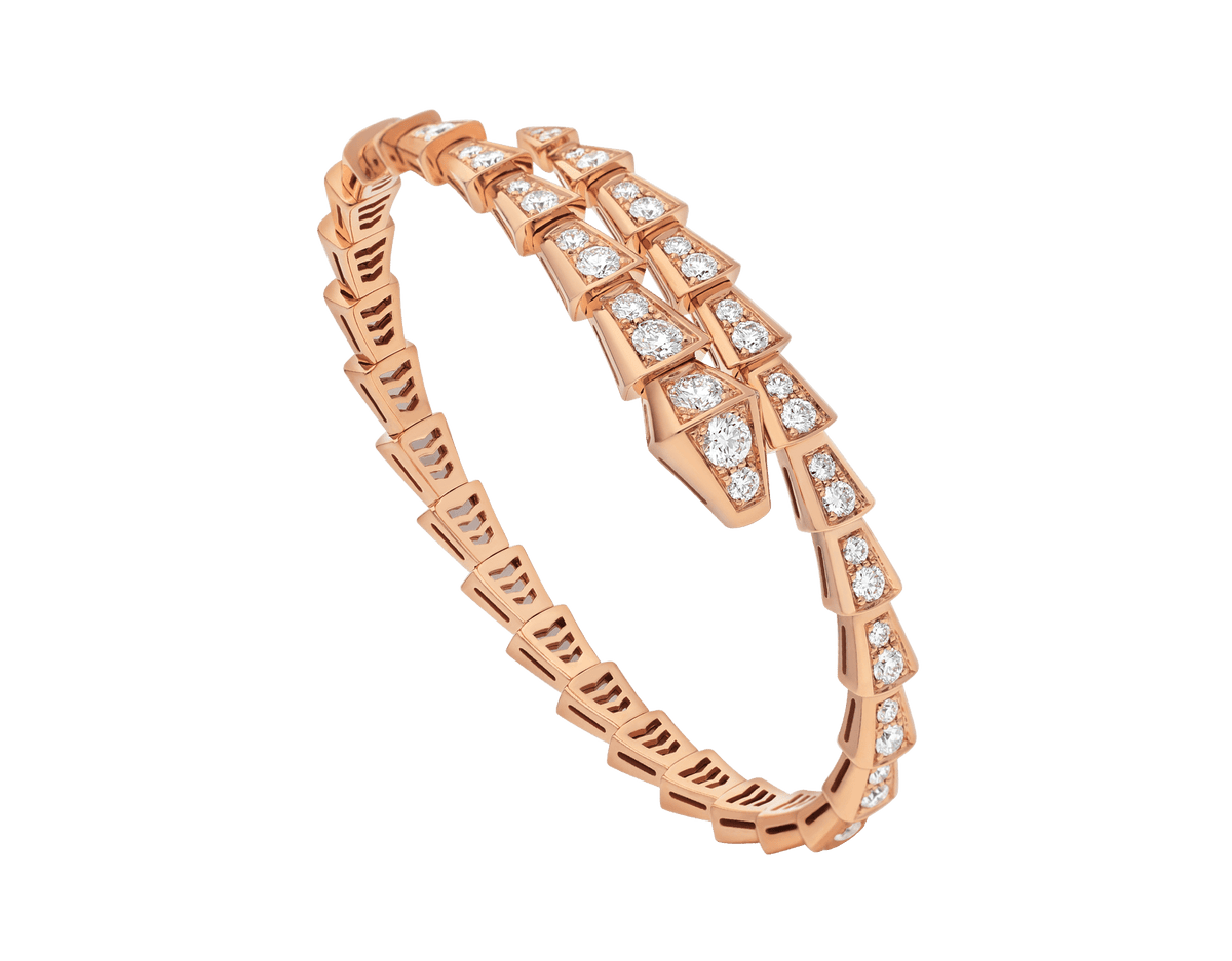 [⭐⭐JeweliWhal]SERPENTI BRACELET 6.8MM PINK GOLD DIAMOND