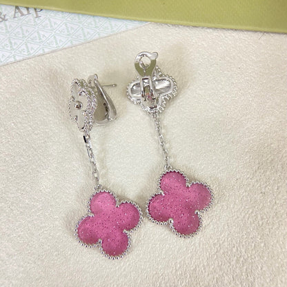 [⭐⭐JeweliWhal]2026 NEW CLOVER 2 MOTIF  BUBBLE PINK ENAMEL