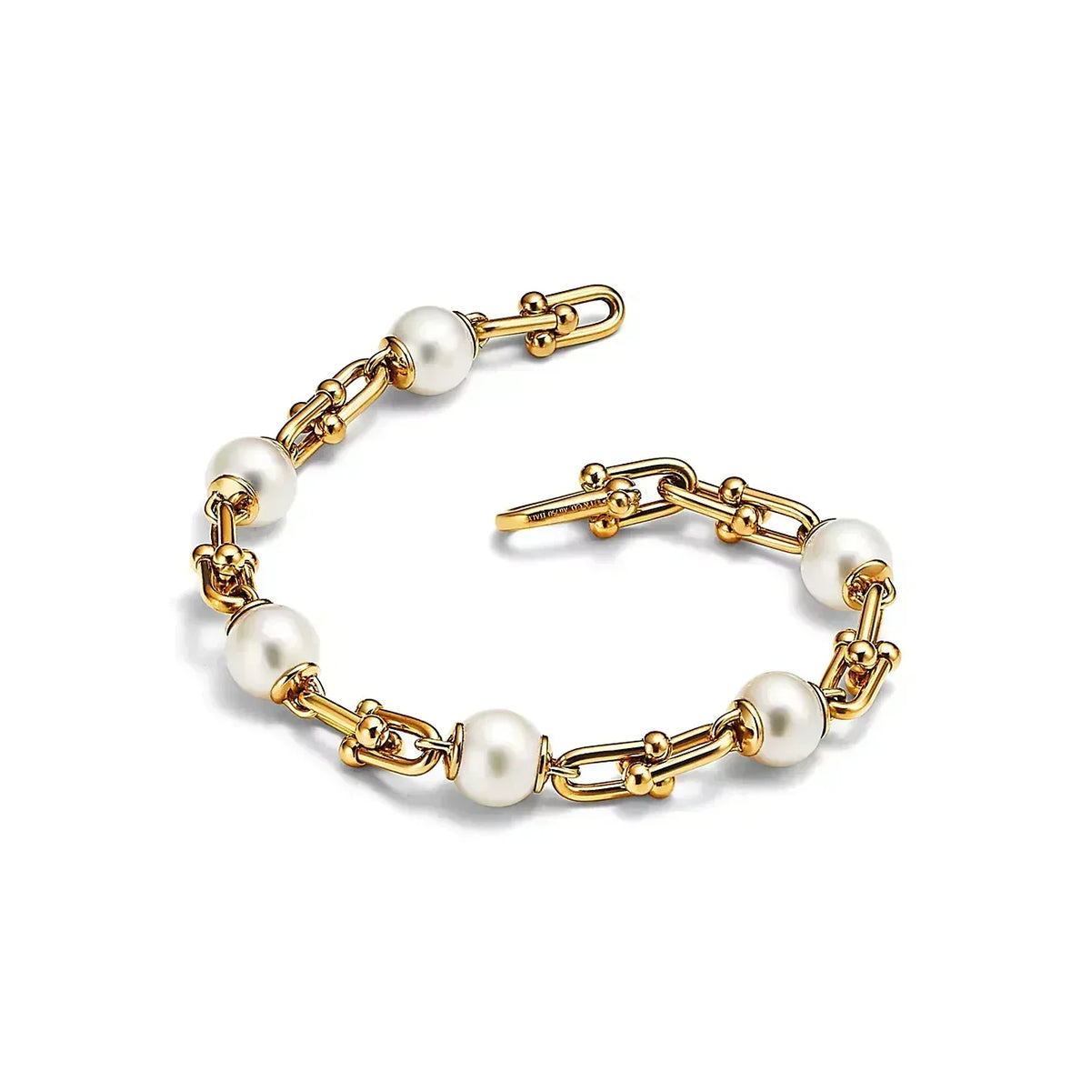 [⭐JeweliWhal]LINK BRACELET GOLD WITH FRESHWATER PEARLS