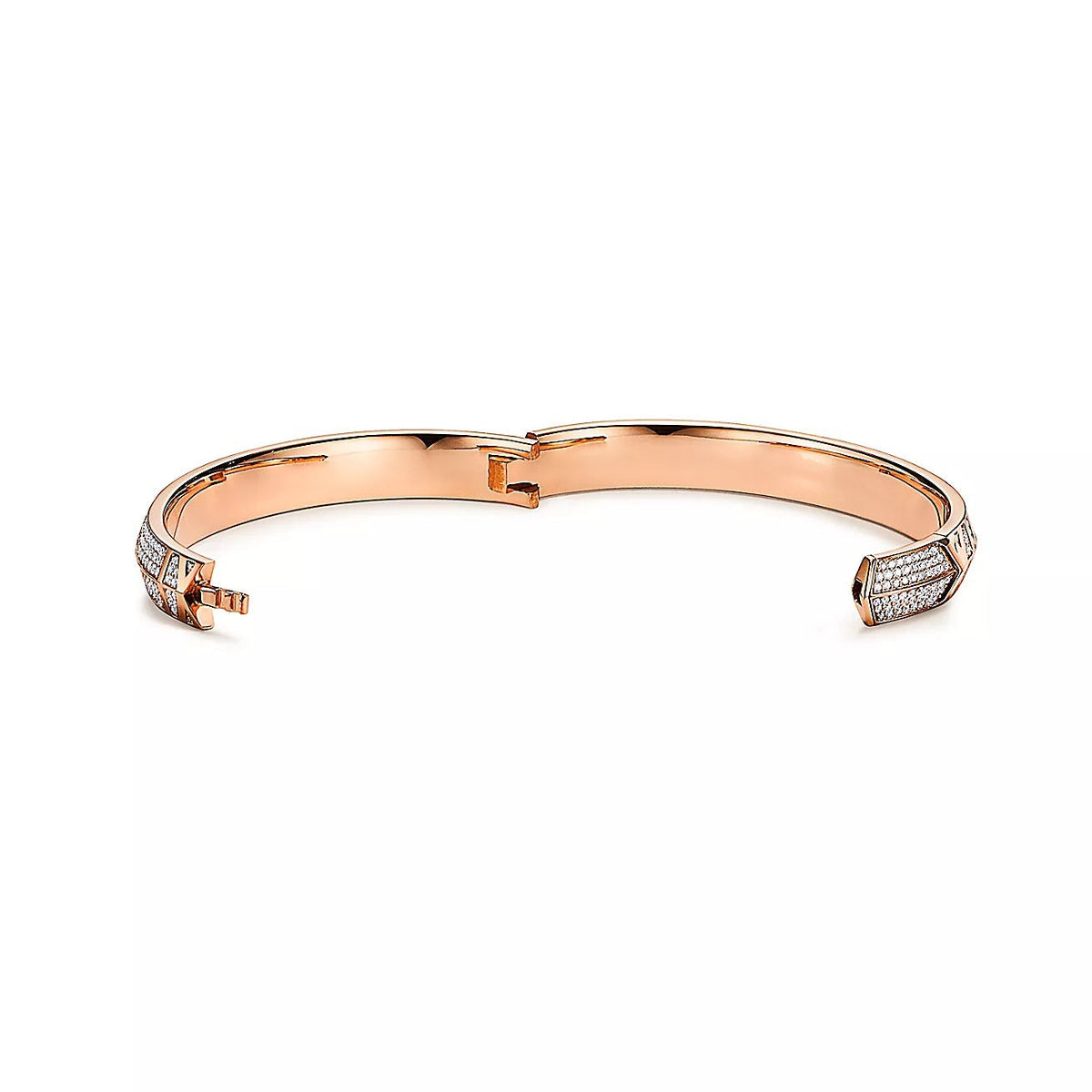 [⭐JeweliWhal]ATLAS X PINK GOLD DIAMOND PAVED BRACELET