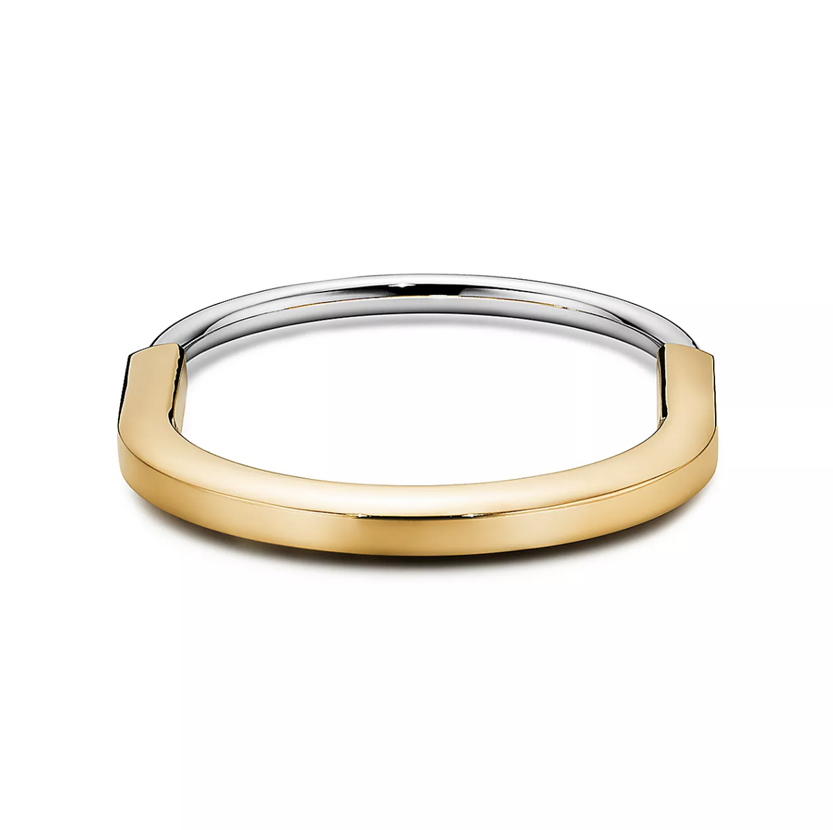 [⭐JeweliWhal]LOCK BRACELET YELLOW AND WHITE GOLD