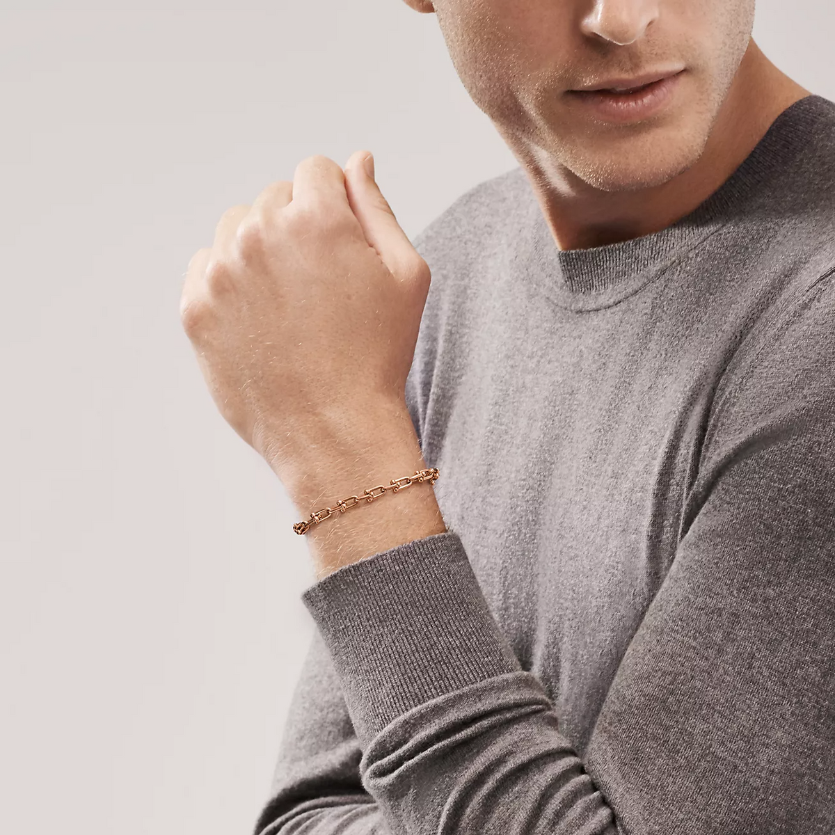 [⭐JeweliWhal]HARDWEAR SMALL LINK 26 MOTIF PINK GOLD BRACELET