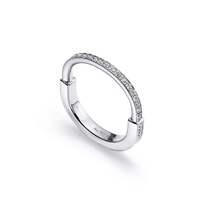 [⭐JeweliWhal]ロックリング シルバー ダイヤモンドパヴェ