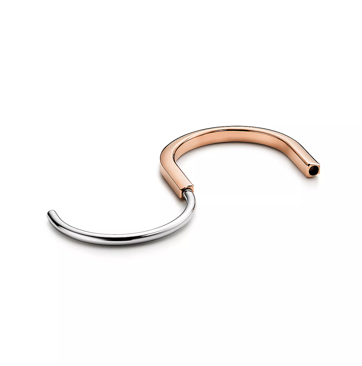 [⭐JeweliWhal]LOCK BRACELET ROSE AND WHITE GOLD