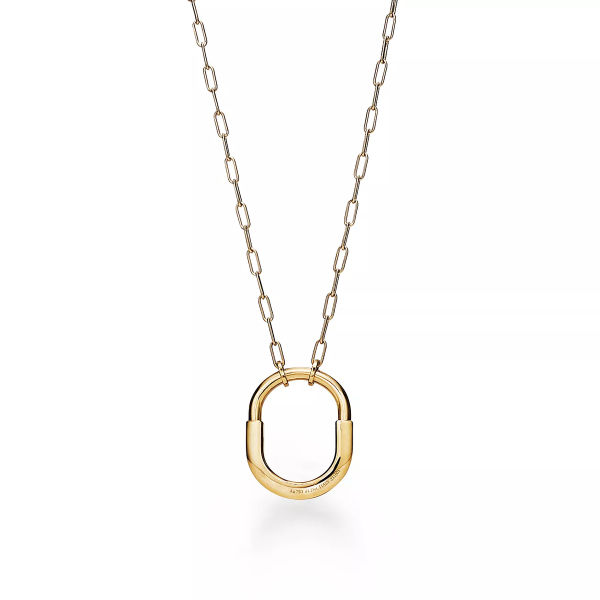 [⭐JeweliWhal]LOCK NECKLACE MEDIUM PENDANT GOLD PAVED DIAMONDS