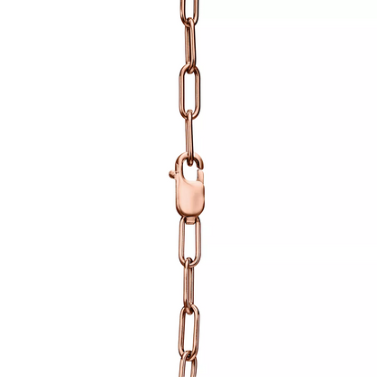 [⭐JeweliWhal]LOCK SMALL PENDANT PINK DIAMOND PINK GOLD NECKLACE