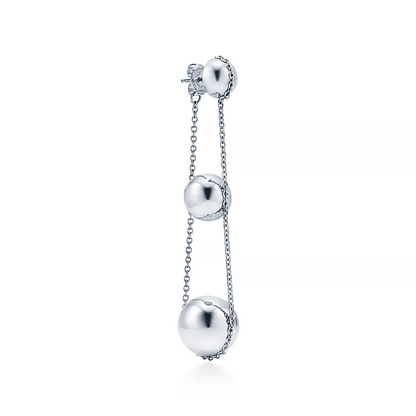 [⭐JeweliWhal]TRIPLE DROP SILVER EARRINGS