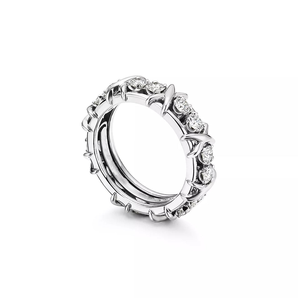 [⭐JeweliWhal]SIXTEEN STONE SILVER RING