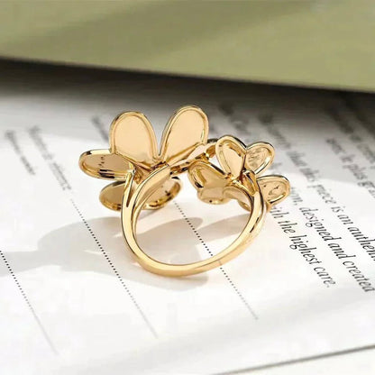 [⭐⭐JeweliWhal]CLOVER COMOS GOLD DIAMOND RING