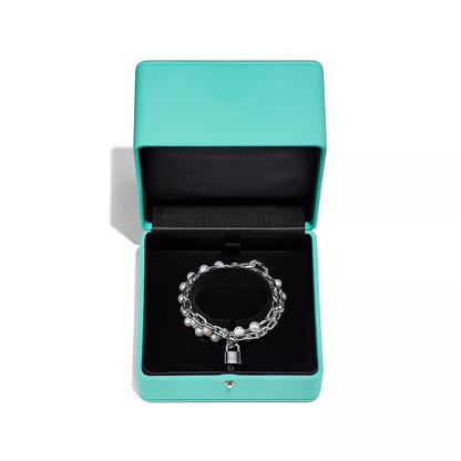 [⭐JeweliWhal]PEARL LOCK SILVER BRACELET
