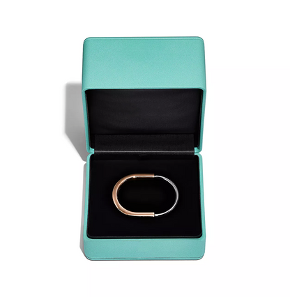 [⭐JeweliWhal]LOCK BRACELET ROSE AND WHITE GOLD