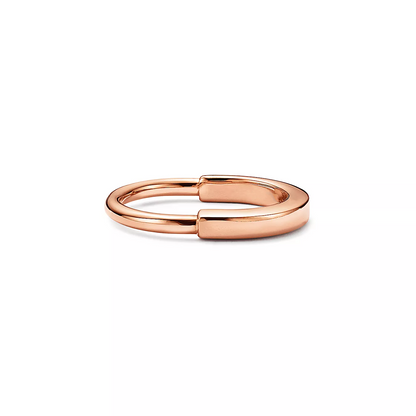 [⭐JeweliWhal]LOCK RING PINK GOLD