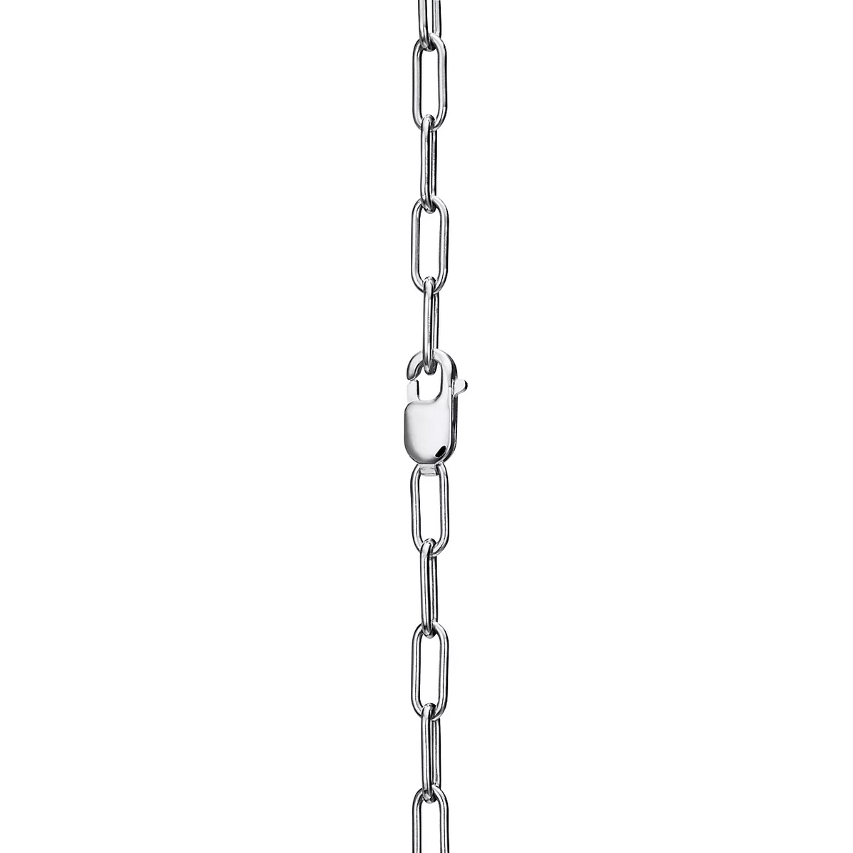 [⭐JeweliWhal]LOCK NECKLACE MEDIUM PENDANT SILVER PAVED DIAMONDS