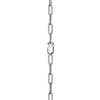 [⭐JeweliWhal]LOCK NECKLACE MEDIUM PENDANT SILVER PAVED DIAMONDS