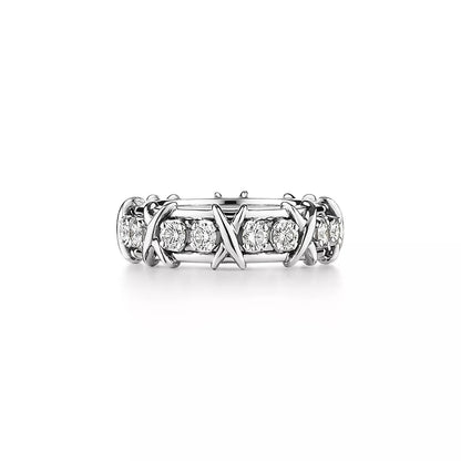 [⭐JeweliWhal]SIXTEEN STONE SILVER RING