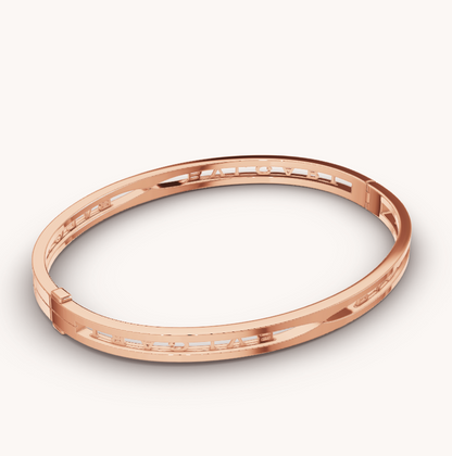 [⭐⭐JeweliWhal]ZERO 1 SPIRAL LOGO PINK GOLD BRACELET